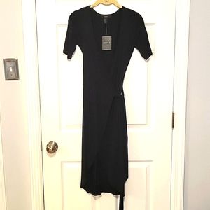 Black wrap dress NWT Small